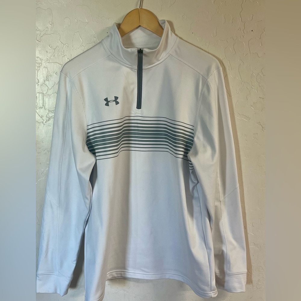 Under Armour White 1/4-Zip Jacket